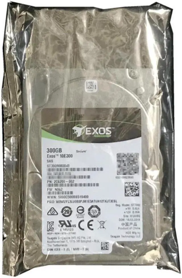 Alt view image 5 of 6 - HDD For Seagate Exos 300GB 2.5" 10K SAS 12 Gb/s 128MB 10000RPM For Internal HDD For Enterprise HDD For ST300MM0048