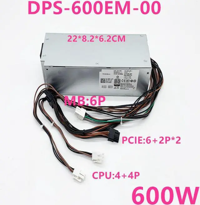 Alt view image 4 of 12 - PSU For Dell 3050 3060 3080 3681 5050 5060 5090 7071 7050 7060 7080 5880 V3667 V3470 6Pin 600W Power Supply DPS-600EM-00