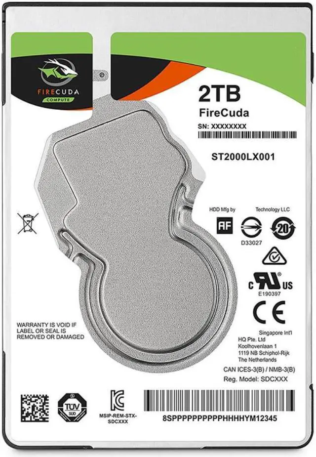 Alt view image 6 of 6 - SSHD For Seagate 2TB 2.5" SATA 6 Gb/s 128MB+8G 5400RPM For Internal Hard Disk For Notebook HDD For ST2000LX001