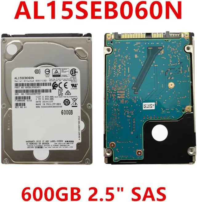 Alt view image 3 of 4 - HDD For Toshiba 600GB 2.5" SAS 12 Gb/s 128MB 15000RPM For Internal HDD For Enterprise Class HDD For AL15SEB060N