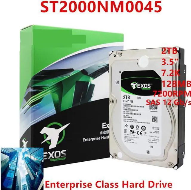 Alt view image 4 of 6 - HDD For Seagate  Exos 2TB 3.5" 7.2K SAS 12 Gb/s 128MB 7200RPM For Internal HDD For Enterprise HDD For ST2000NM0045