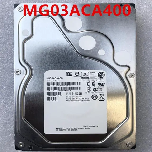 Alt view image 4 of 6 - HDD For Toshiba 4TB 3.5" 7.2K SATA 6 Gb/s 64MB 7200RPM For Internal HDD For Enterprise Class HDD For MG03ACA400