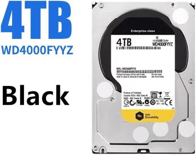 Alt view image 5 of 6 - HDD For WD Black/Gold 4TB 3.5" SATA 64MB 7200RPM For Internal Hard Disk For Enterprise Class HDD For WD4000FYYZ