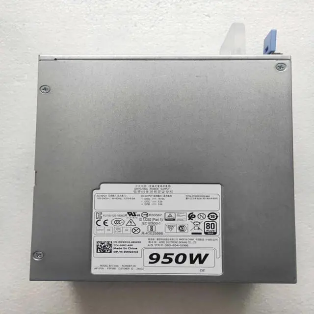 Alt view image 6 of 6 - PSU For Dell Workstation T5820 T7820 T7920 950W Switching Power Supply AC950EF-00 H950EF-00 D950EF-00 WGCH4 CXV28