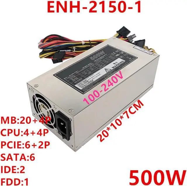 Alt view image 4 of 6 - PSU For Enhance 2U 500W Switching Power Supply ENH-2150-1
