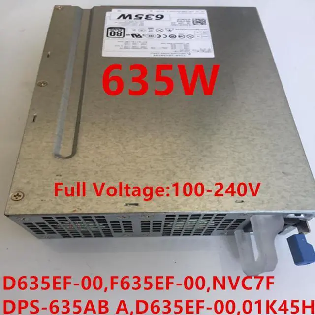Alt view image 4 of 6 - Almost PSU For Dell Precision T5600 T3600 635W Switching Power Supply D635EF-00 F635EF-00 NVC7F DPS-635AB A 01K45H