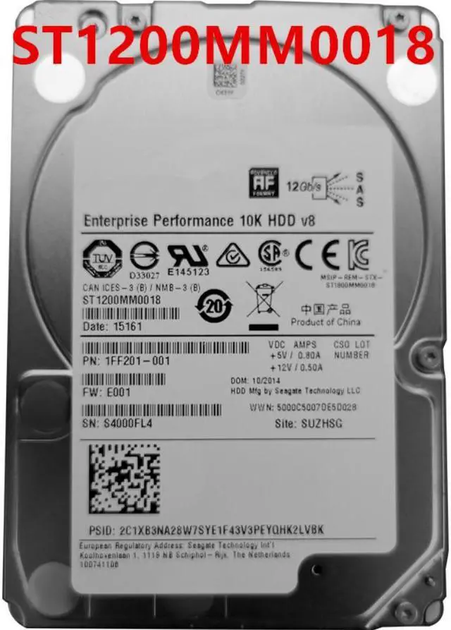 Alt view image 2 of 4 - HDD For Seagate 1.2TB 2.5" SAS 12 Gb/s 128MB 10000RPM For Internal HDD For Enterprise Class HDD For ST1200MM0018