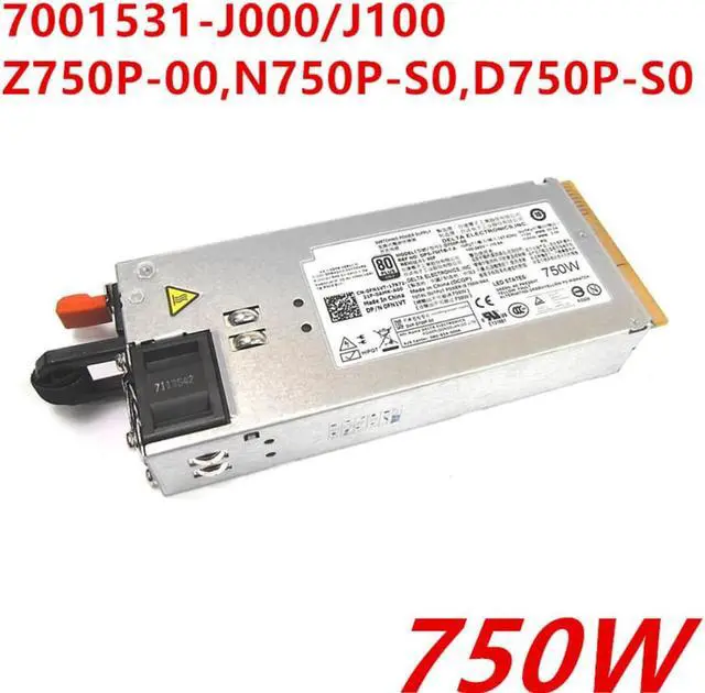 Main image of PSU For Dell R510 910 T710 750W Power Supply 7001531-J000 7001531-J100 Z750P-00 N750P-S0 D750P-S0 FN1VT G24H2 F613N