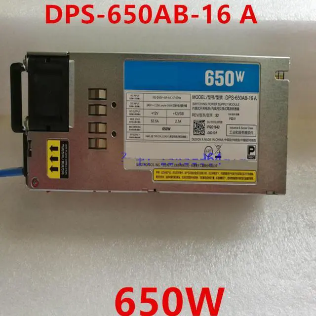 Alt view image 4 of 6 - PSU For Delta CRPS 650W Switching Power Supply DPS-650AB-16 A