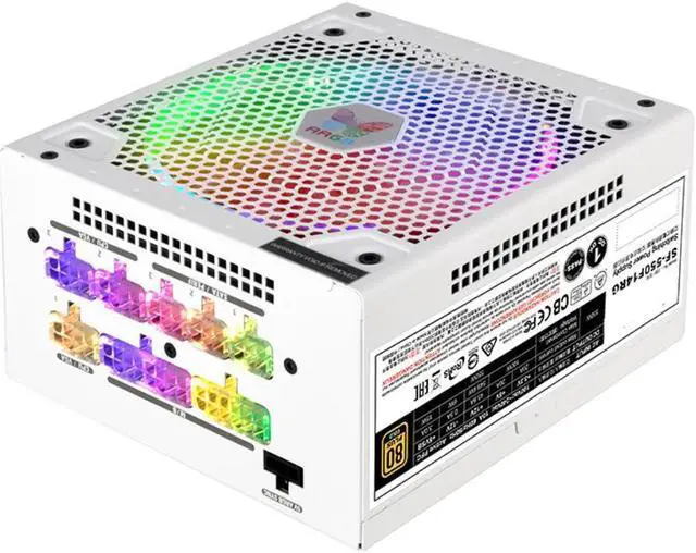 Alt view image 5 of 6 - PSU For SuperFlower Brand Full Modular RTX2080TI RX5700XT Game Mute Power Supply 650W Power Supply LEADEX ARGB 650W