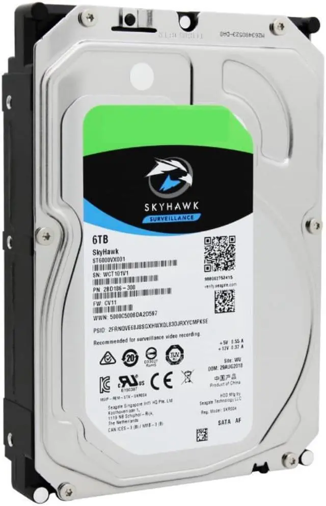 Alt view image 2 of 3 - HDD For Seagate Skyhawk 6TB 3.5" SATA  256MB 5400RPM For Internal Hard Disk For Surveillance HDD For ST6000VX001