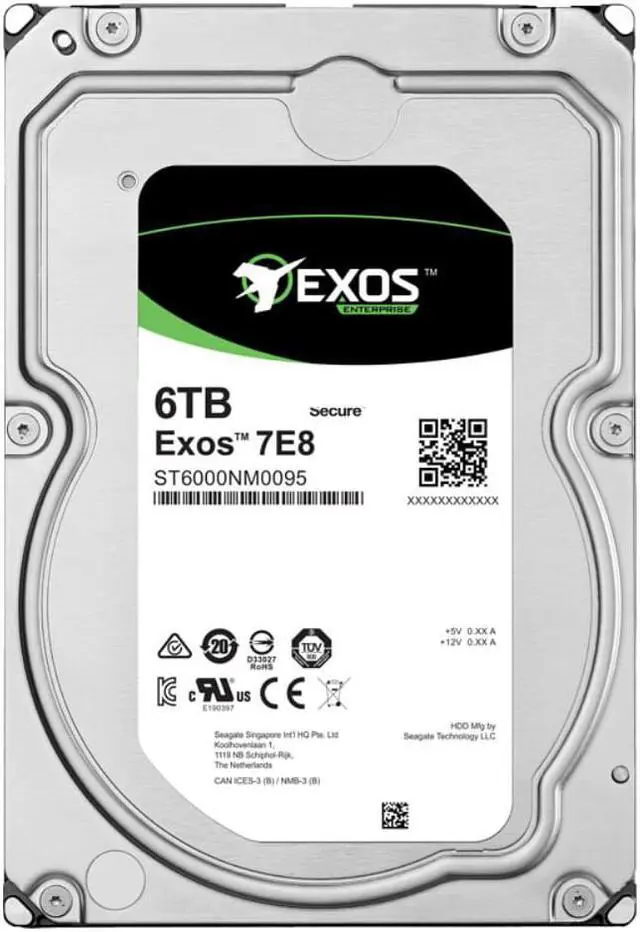 Alt view image 3 of 3 - HDD For Seagate Exos 6TB 3.5" SAS 12 Gb/s 256MB 7200RPM For Internal Hard Disk For Enterprise HDD For ST6000NM0095