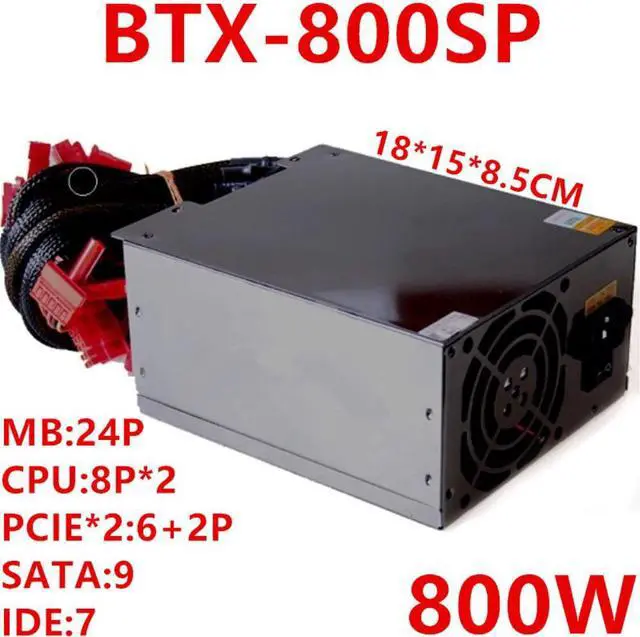 Main image of PSU For Great Wall IPC Dual CPU 8Pin Switching Power Supply 800W  Power Supply BTX-800SP