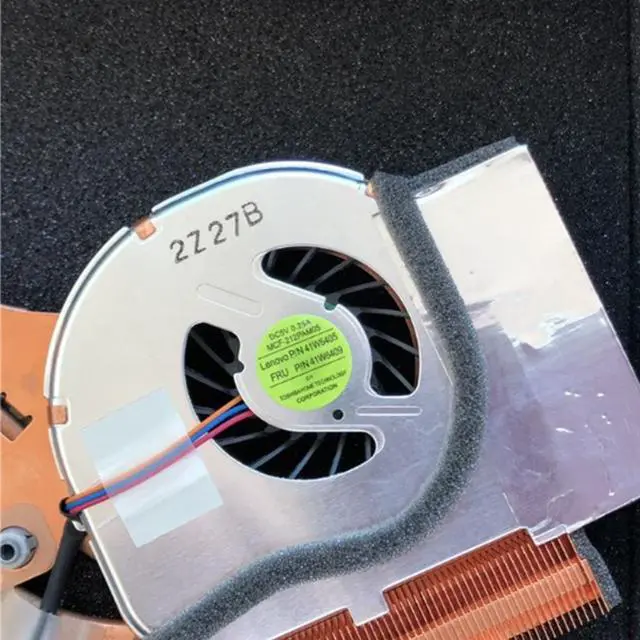 Alt view image 3 of 6 - For Laptop Lenovo Thinkpad T60 T60P CPU Cooling Fan Heatsink Radiator FRU41W6409