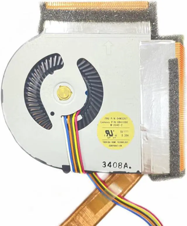 Alt view image 3 of 3 - For Laptop Lenovo Thinkpad T430 T430i CPU Cooling Fan Radiator Heatsink 04W3267