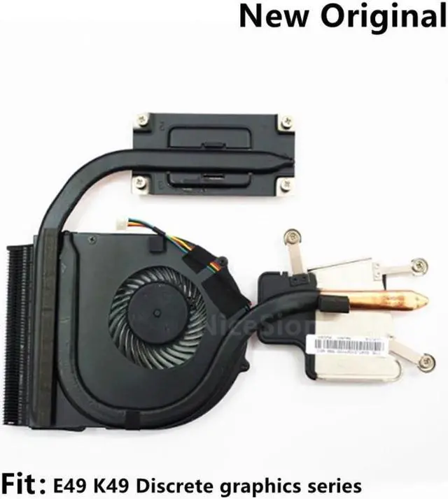 Alt view image 2 of 2 - For Laptop Lenovo E49A E49L E49 K49A E49G E49AL CPU Cooling Fan Heatsink Radiator Discrete Graphics