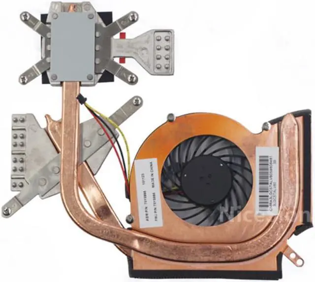 Alt view image 2 of 3 - For Laptop Lenovo Thinkpad Edge E40 E50 CPU Cooling Fan Heatsink Radiator Discrete graphics 75Y5994