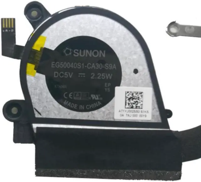 Alt view image 3 of 3 - For Lenovo Yoga 720-13IKB 13.3" Cooling Fan CPU Cooler Heatsink Radiator 5H40N67860 AT1YJ002SS0 EG50040S1-C990-S9A