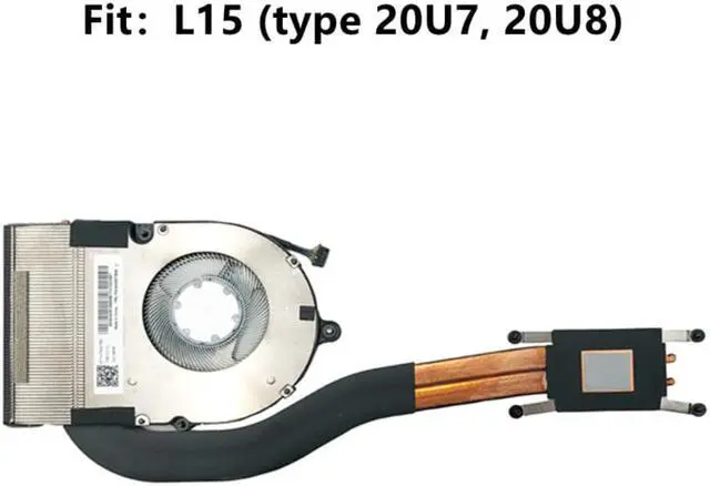 Alt view image 2 of 3 - For Laptop Lenovo ThinkPad L15 Gen 1 CPU Cooling Fan Heatsink Cooler Radiator FRU5H40S72947 5H40S72948