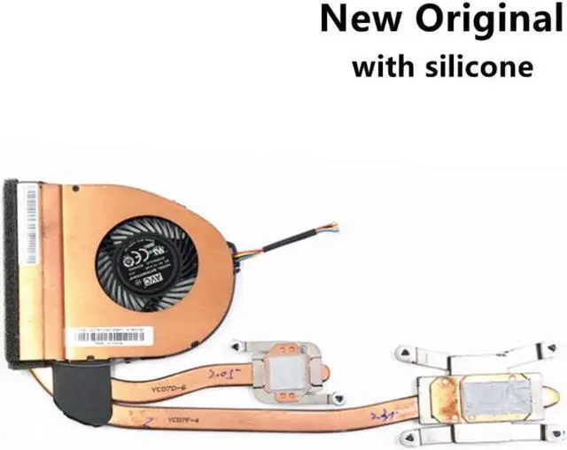 Alt view image 2 of 3 - For Laptop Lenovo Thinkpad T440 T450 T440I T450i CPU Cooling Fan Heatsink Radiator 04X3908 04X3910 00HM072