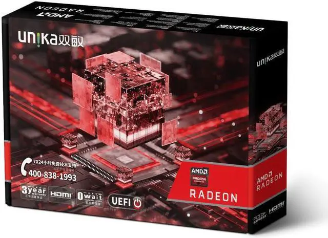 Alt view image 2 of 3 - Brand UNIKA R7 240 2GD5 Graphic Card For Radeon R7 240 Series R7240 2GB 2G Video Cards placa de cartão de vídeo VGA Map 100%