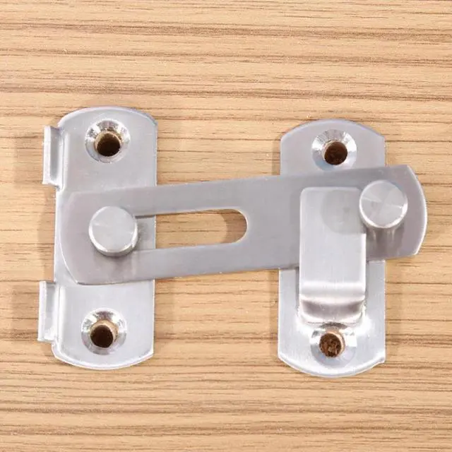 Alt view image 2 of 6 - Walfront Pengait Kancing Stainless Steel Pengait Latch Lock Kunci Pintu Sliding untuk Jendela Kabinet Fitting Kamar Aksesoris Home Hardware
