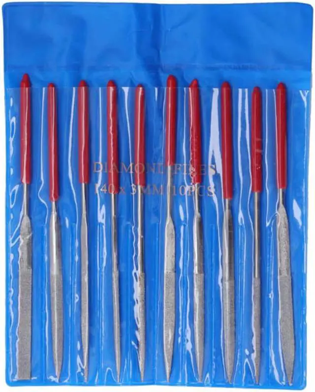 Main image of 10 Buah Set Kikir Jarum Kit Kikir Jarum Pemotongan Model untuk Grosir Set Kikir Jarum Mini Pengolahan Bahan