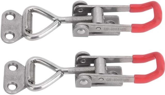 Alt view image 5 of 6 - 2 Buah Klip Toggle Clamp 304 Baja Tahan Karat Dapat Disesuaikan Gesper Perlengkapan Cepat Alat Tangan Rilis Cepat Alat Tangan Toggle Clamp