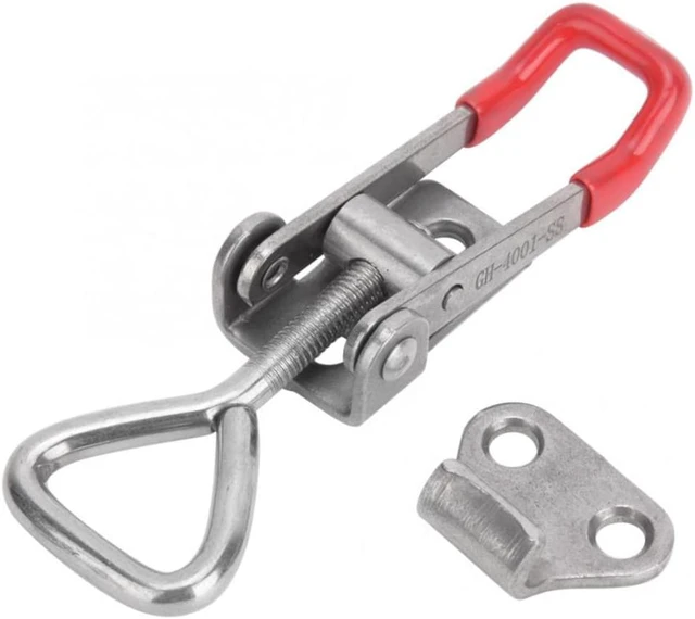 Alt view image 4 of 6 - 2 Buah Klip Toggle Clamp 304 Baja Tahan Karat Dapat Disesuaikan Gesper Perlengkapan Cepat Alat Tangan Rilis Cepat Alat Tangan Toggle Clamp