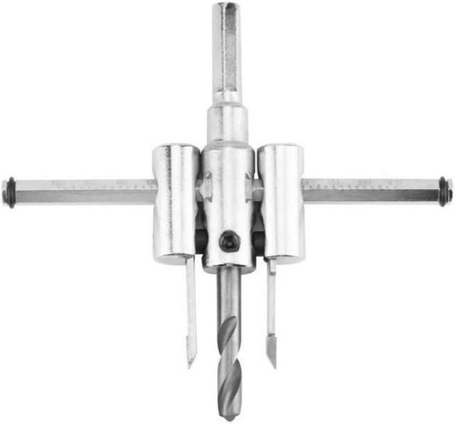 Alt view image 6 of 6 - Mata Bor Drywall Kayu Pemotong Lubang Lingkaran Dapat Disesuaikan 30-120Mm Alat Pertukangan DIY Jenis Pesawat Pisau Pemotong Bundar