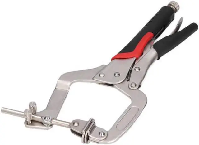 Main image of Woodworking C Clamp Adjustable Right Angle 2-IN-1 Clamp Welding Carpentry Tool Pocket Hole Face Clamp Clips