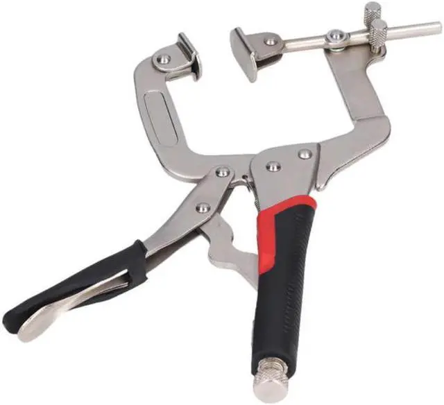 Alt view image 2 of 6 - Woodworking C Clamp Adjustable Right Angle 2-IN-1 Clamp Welding Carpentry Tool Pocket Hole Face Clamp Clips