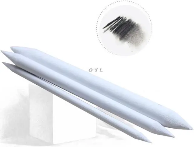 Alt view image 3 of 4 - 3 Pcs Stump Sketch Durable Art Drawing Tool Pastel Blending Smudge Tortillon