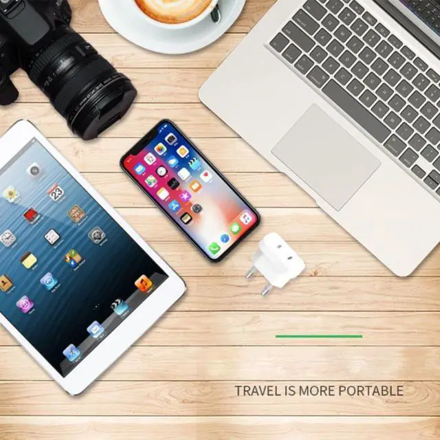 Alt view image 3 of 7 - 4.0mm EU Plug Adapter US USA To EU Europe Brazil Plug Travel Charger Converter