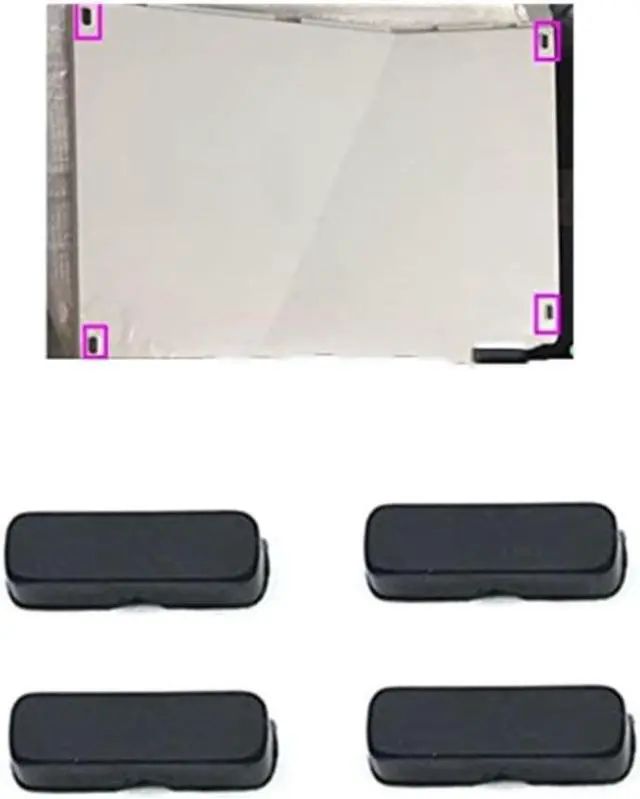 Alt view image 2 of 7 - Rubber Feet Gaming Accessories for XBOX360 Slim Shockproof 4pcs Replace Housing