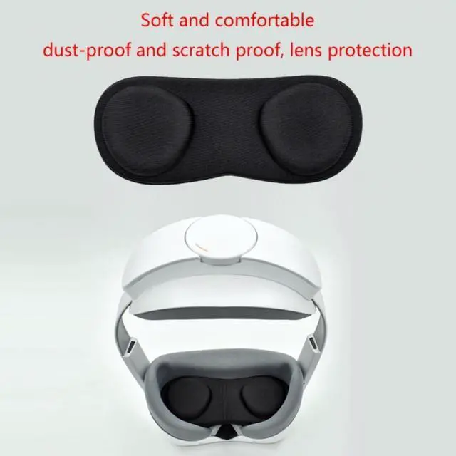 Alt view image 4 of 4 - Soft Lens Cover VR Lens Accessories Soft VR Glasses Cover Anti Scratch Caps for Pico 4 VR Headset Scratchproof Pad