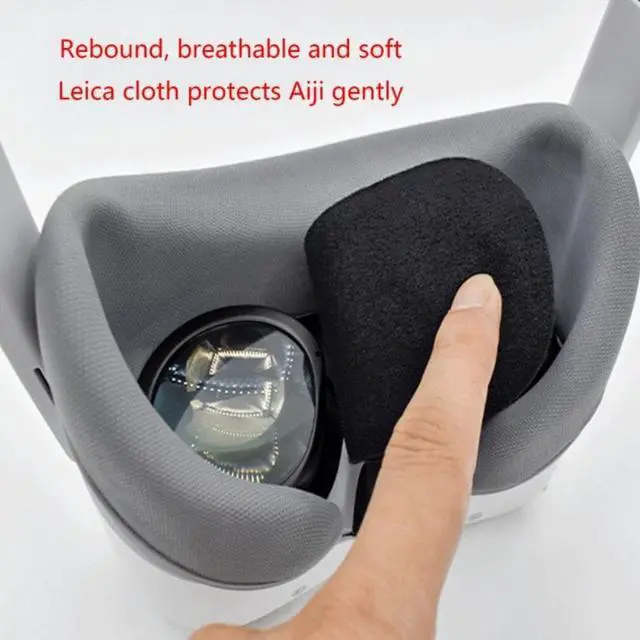 Alt view image 2 of 4 - Soft Lens Cover VR Lens Accessories Soft VR Glasses Cover Anti Scratch Caps for Pico 4 VR Headset Scratchproof Pad