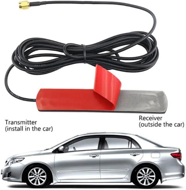 Alt view image 3 of 4 - 4G GSM Antenna 700-2600MHz Glued Strip Patch SMA Male Connector Aerial 3-Meter Length Adhesive Cable for Car Vehicle