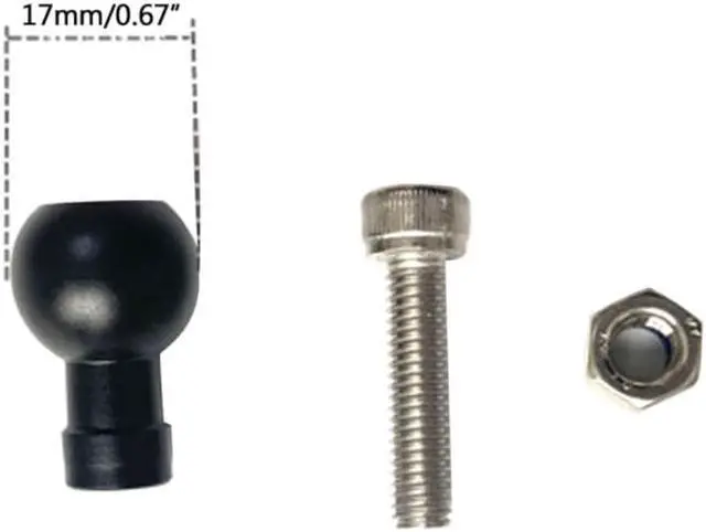 Alt view image 3 of 4 - 17mm Ball for Head Converter 1/4 Screw for Head for Car Monitor Pad GPS Cellphone Ball Mount Base for Go Pro Camera Bracket