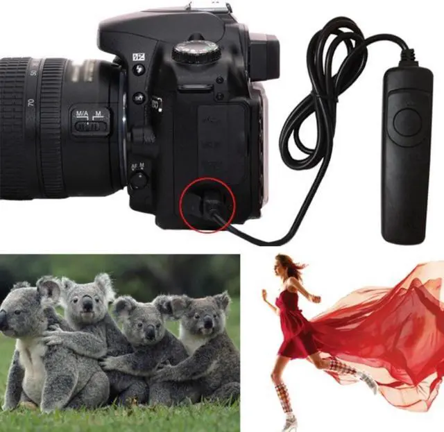 Alt view image 2 of 4 - RS-60E3 Remote Switch Trigger Camera Shutter Release Control Cable 1m/3.28ft Cord for //Pentax/Contax Camera