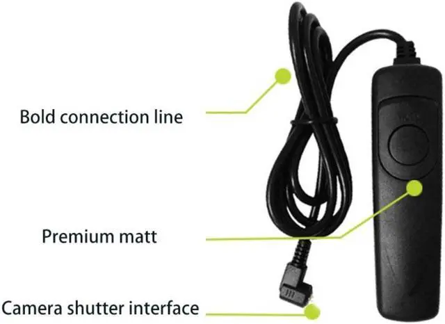 Alt view image 3 of 4 - RS-60E3 Remote Switch Trigger Camera Shutter Release Control Cable 1m/3.28ft Cord for //Pentax/Contax Camera
