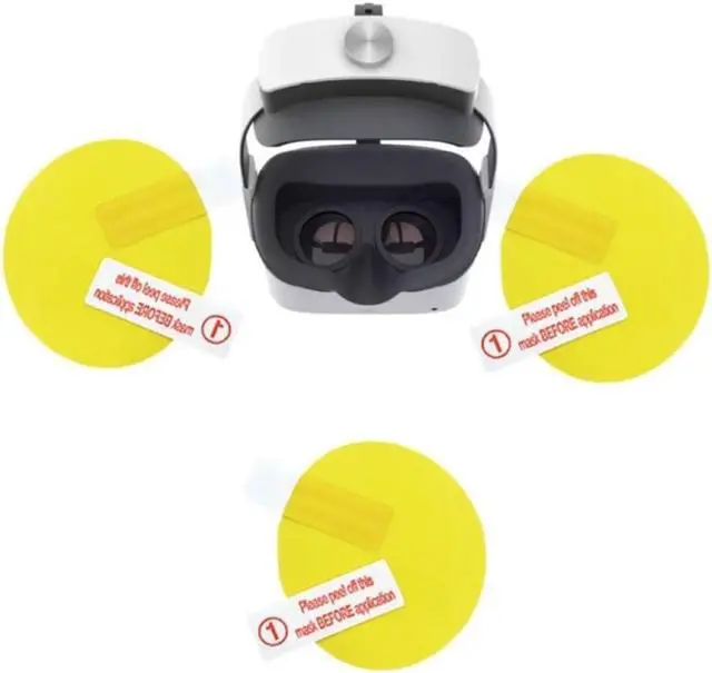 Alt view image 3 of 4 - 2 Pack Clear Film Screen Protector for Pico 4 VR Headset Glasses Guards Protective Film Soft TPU Protective Lens Film