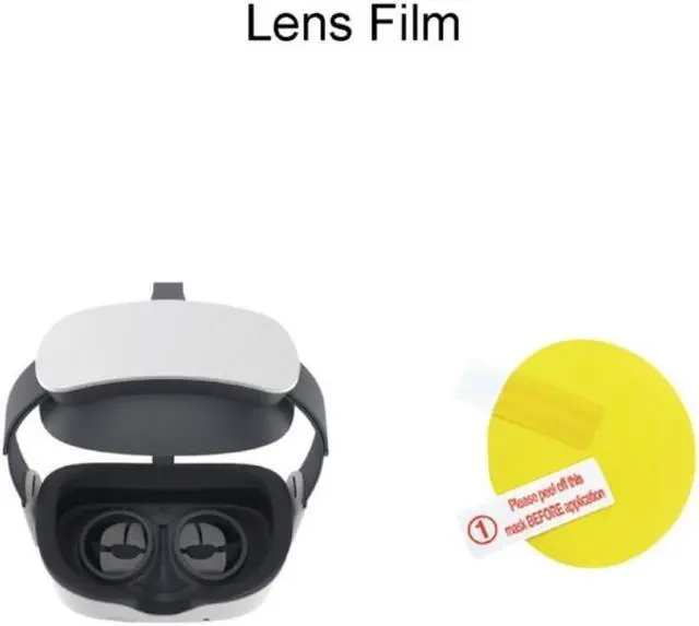 Alt view image 4 of 4 - 2 Pack Clear Film Screen Protector for Pico 4 VR Headset Glasses Guards Protective Film Soft TPU Protective Lens Film