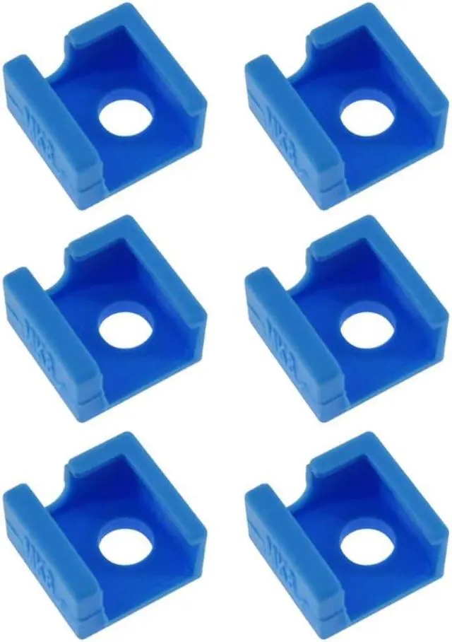 Alt view image 2 of 4 - 6pcs Printer Silicone Sock For MK7 MK8 MK10 Aluminum Block J-head Hotend Extruder Heater Block Cover Hotend for CR-10