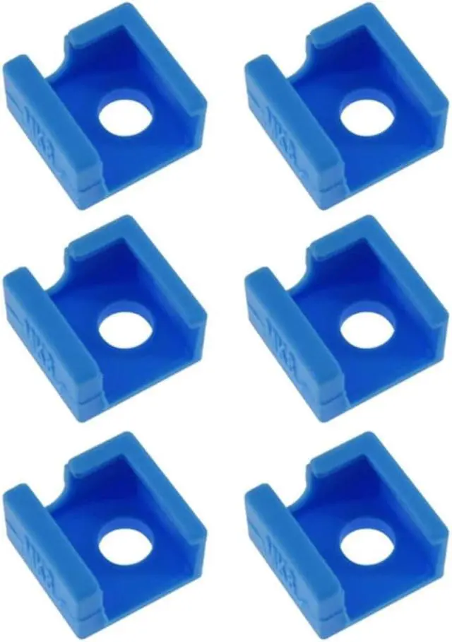 Main image of 6pcs Printer Silicone Sock For MK7 MK8 MK10 Aluminum Block J-head Hotend Extruder Heater Block Cover Hotend for CR-10