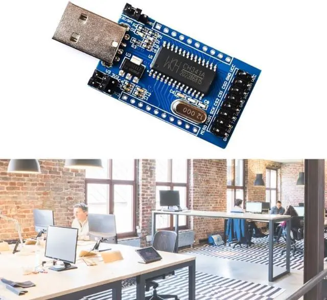 Alt view image 2 of 4 - USB to UART IIC ISP I2C CH341 Programmer Converter Parallel Port Converter