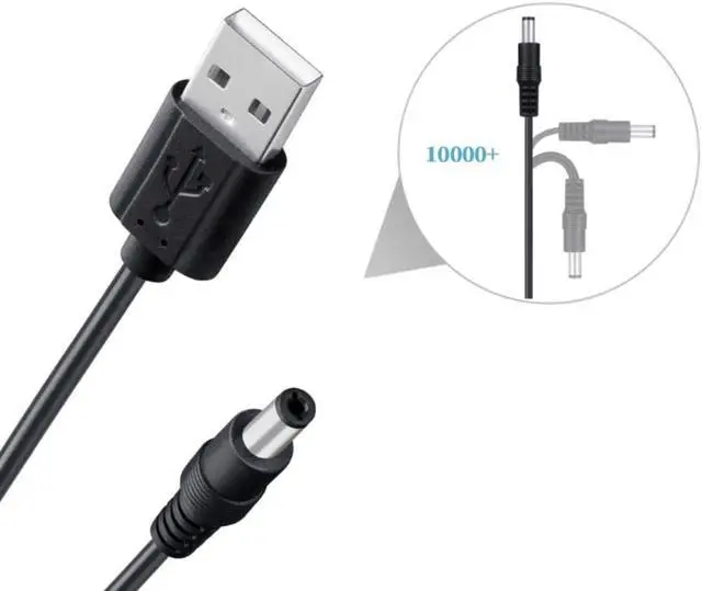 Alt view image 3 of 4 - Universal 5V for Dc Power Cable USB to for Dc 5.5x2.1mm 3.5mm 4.0mm 4.8mm 6.4mm Plug Charging Cord Adapter Fit for Route