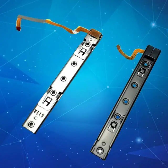 Alt view image 2 of 4 - 2 Pieces L R Slide Left Right Sliders Railway Replacement for Switch Console Controller Rail Repair Fix Parts Accessori