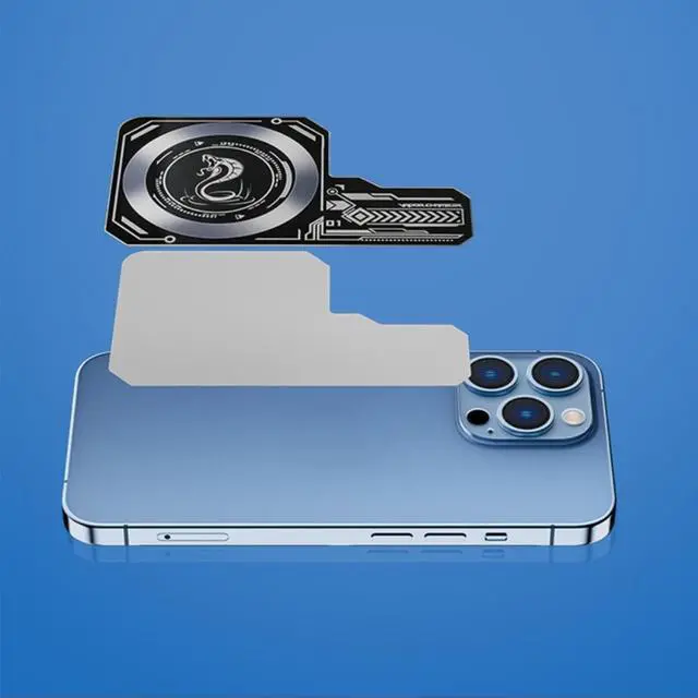 Alt view image 4 of 4 - Cooling Plate Universal Cellphone Self Adhesive Aluminum Cooler Pad