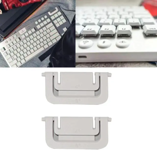 Alt view image 4 of 4 - Plastic Stand Foot Leg for Logitech G915 G913 Mechanical Keyboard Stand